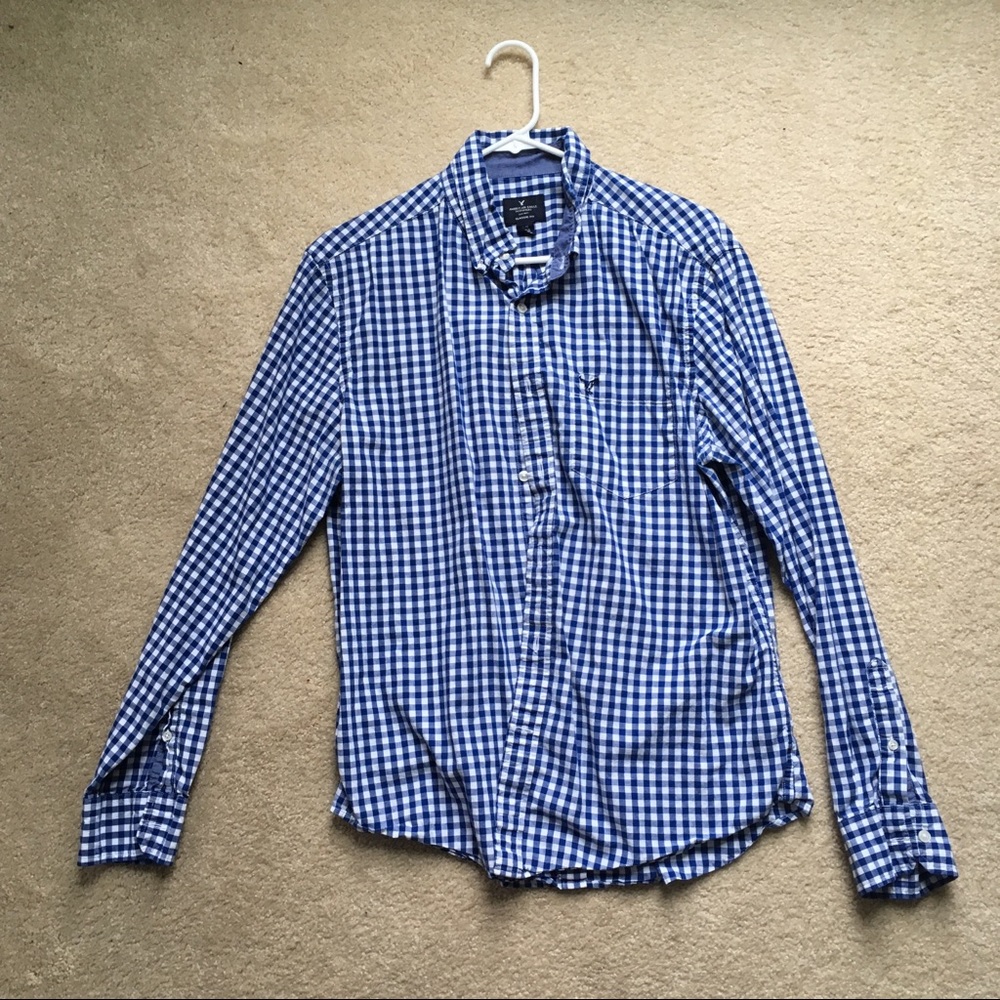 Checkered button down